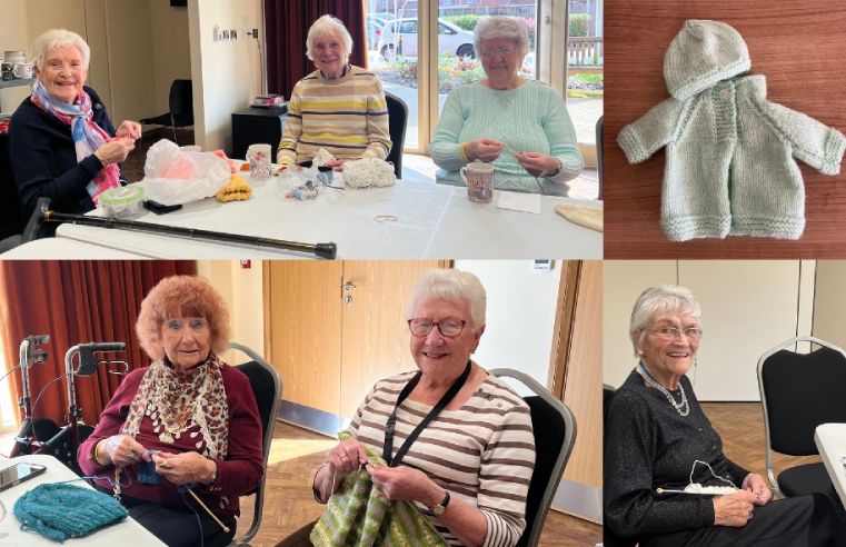 PENSIONERS STILL KNITTING FOR VICTORY 