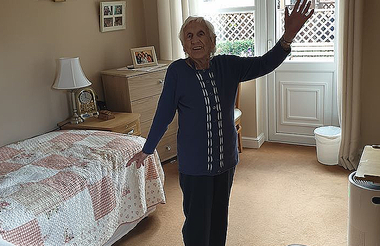 Nellie Reed, Newfield Lodge care home resident