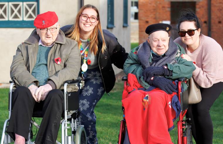 Braintree care home residents honour Remembrance Day with aerodrome visit