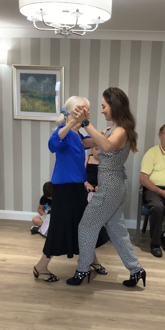 Strictly's Flavia Visits Care Home Strictly's Flavia Visits Care Home