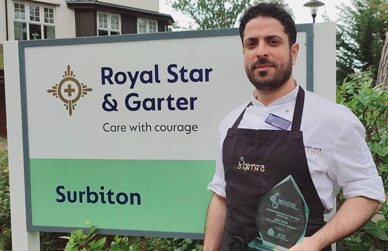 SURBITON CARE HOME CHEF RIDA DIAB SCOOPS  AWARD
