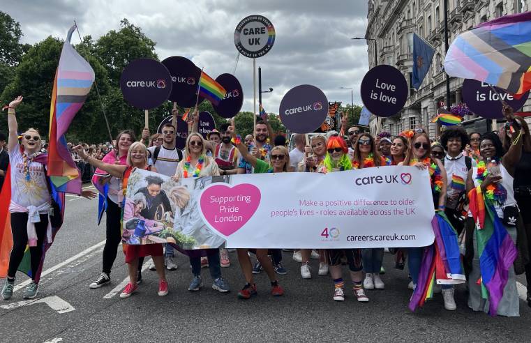 CARE UK HOME TEAMS SUPPORT LONDON PRIDE