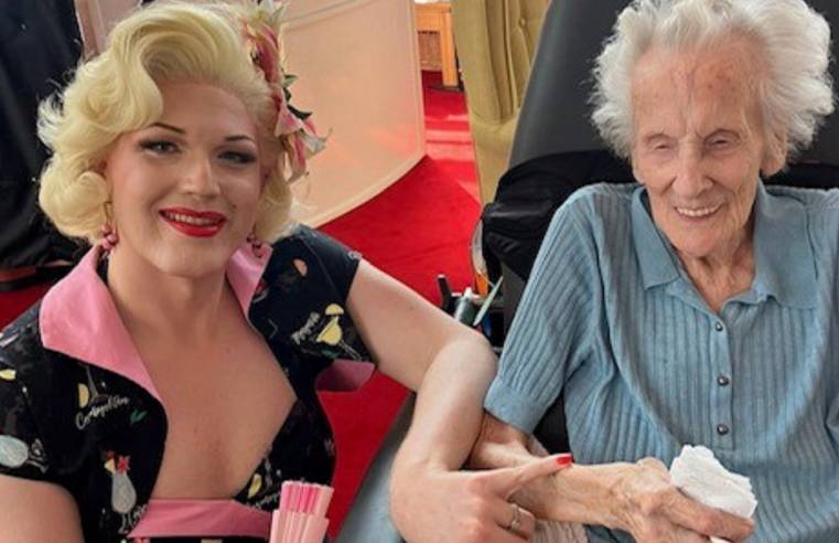 Oadby care home residents celebrate Pride month with a drag queen sing-along