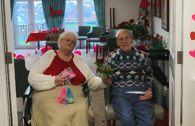 A care home in Powys held a special Valentineâ€™s Ball for its residents, to celebrate the most romantic night of the year.