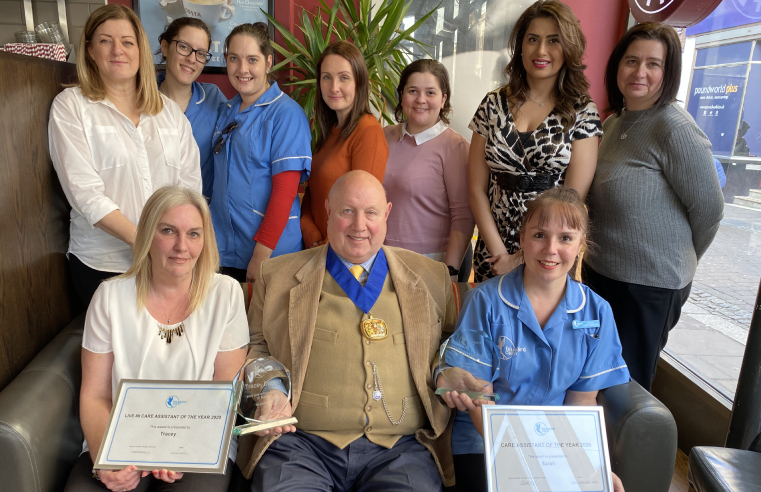 Mayor of Dartford with Bluebird Care Gravesham and Dartford.