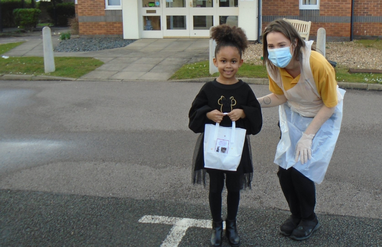 Amaya, 5, has delighted care home residents by donating â€˜care bagsâ€™ created using her tooth fairy money. 