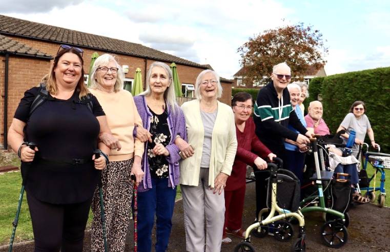 Care Home Boot Camp Boosts Lisa’s Great Wall Walk