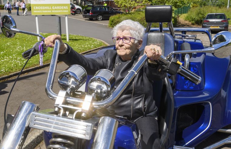 LOCAL PENSIONER RIDING HIGH 