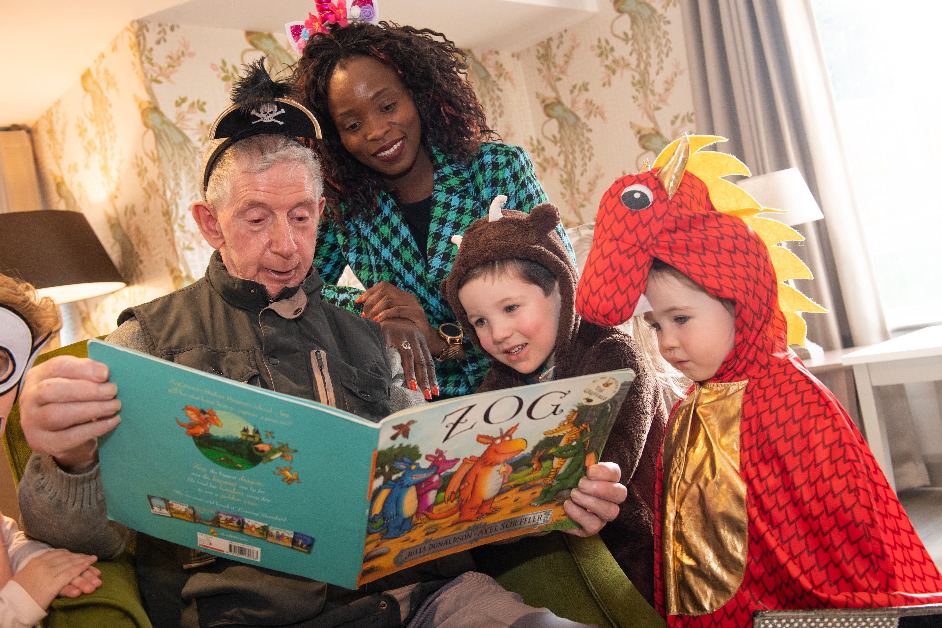 LYMM CARE HOME RESIDENTS AND LOCAL CHILDREN SHARE STORIES