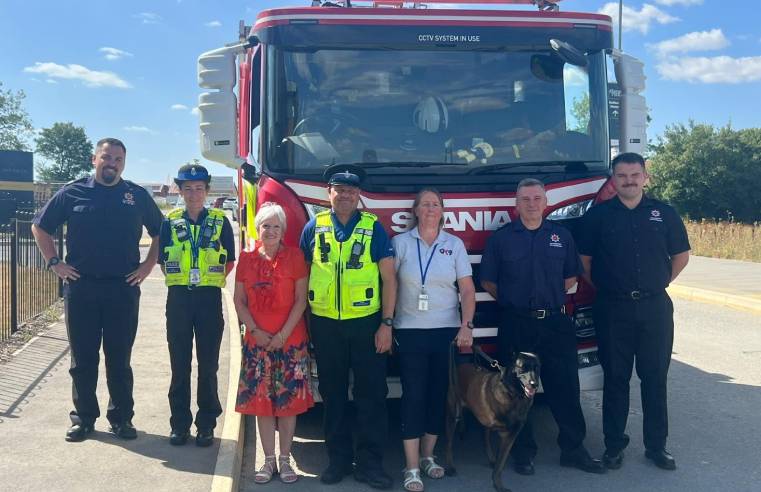 Hero ex-Police Dog visits Bishop’s Stortford care home 