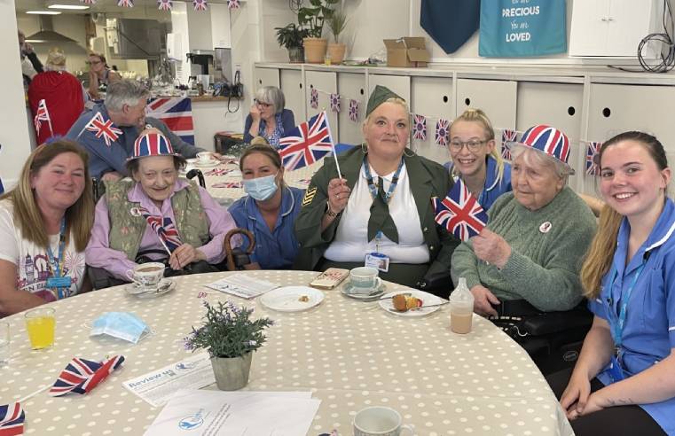 BLUEBIRD CARE SOUTH GLOUCESTERSHIRE MARKS PLATINUM JUBILEE WITH TEA PARTY 