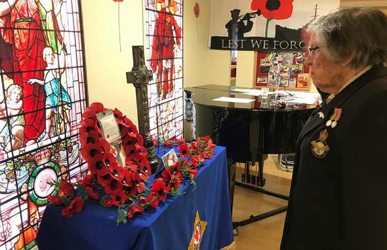Royal Star & Garter has marked Remembrance Day with the veterans at its care homes.