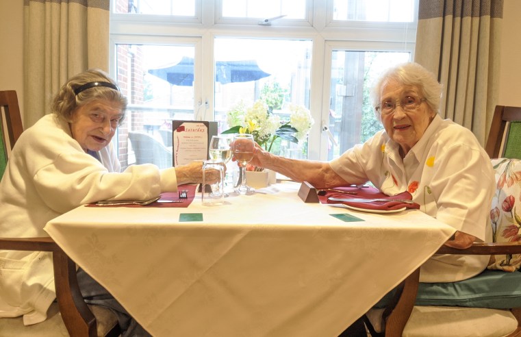 CARE HOME CELEBRATES ANNIVERSARY OF HEART-WARMING FRIENDSHIP 