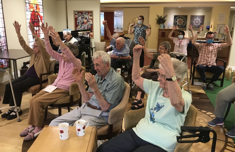 VETERANSâ€™ CARE HOMES JOIN CHILDâ€™S INTERNATIONAL EXERCISE CLASS 