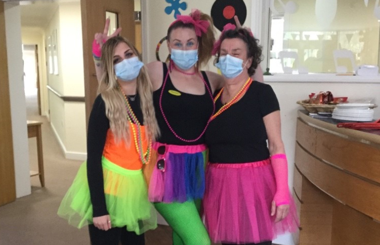 Staff went all out for 80s day at Hambleton Grange care home in Thirsk.