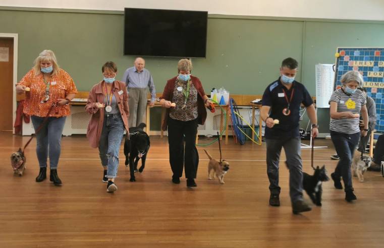 PORTHCAWL CARE HOME RESIDENTS AND STAFF HOLD DOG SHOW 