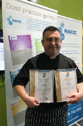 Care home chef Paul Wright has triumphed at the Care Home Chef of the Year regional finals in Stratford-upon-Avon, receiving a highly commended main course award for his expertly crafted dish.